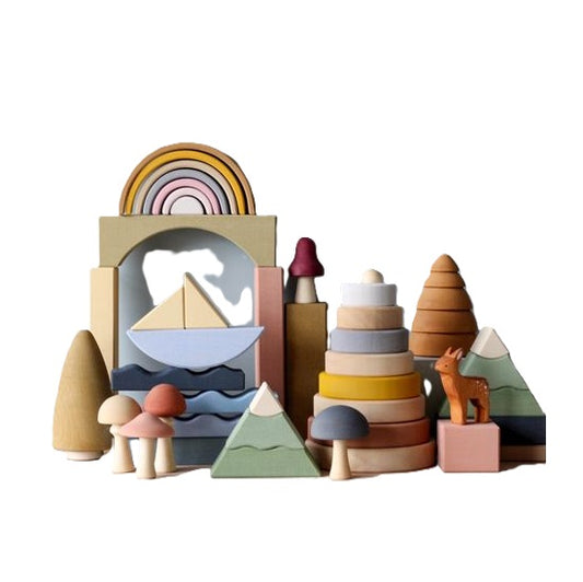 3D Odin Parker Wooden Toy Set